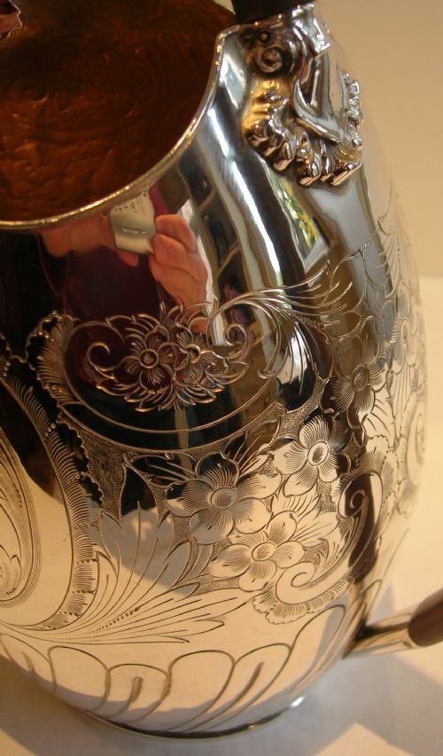 fig 1. Stunning Large Antique English Lemonade / Water Jug or Pitcher c.1900