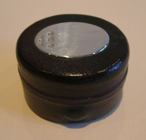 Leather Clad Travelling Inkwell - Sterling Silver Mounted - 1929