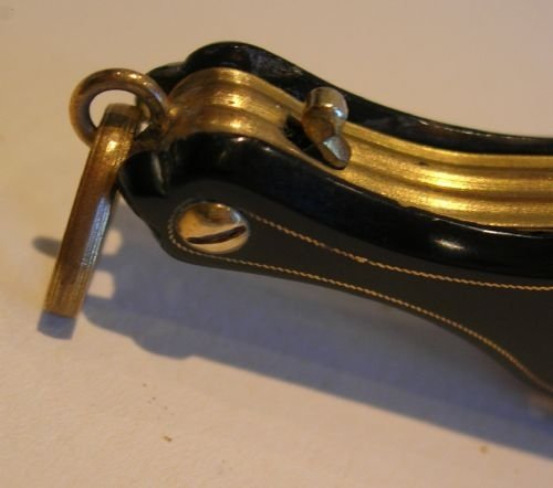 fig 1. Antique French Gold Inlaid Tortoiseshell Lorgnette c.1850