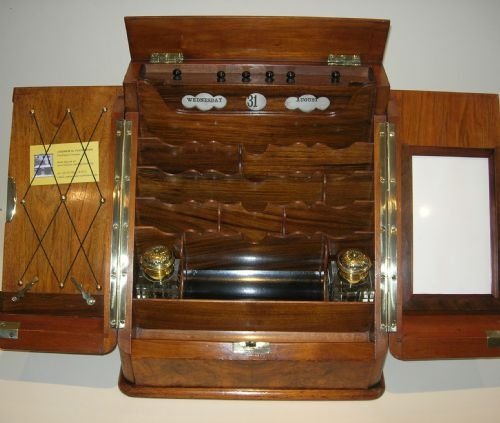 Handsome English Victorian Stationery / Writing Box in Burr Walnut C.1890
	
