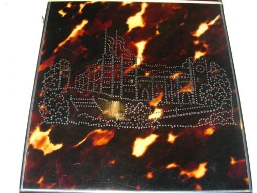 fig 1. Rare English Castle Pique Cloute Inlaid Tortoiseshell Card Case c.1830