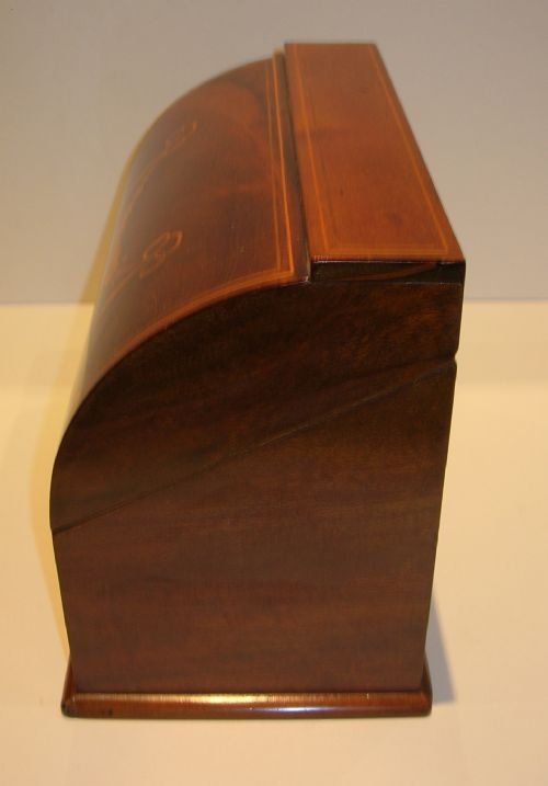 fig 1. Magnificent Marquetry Inlaid Mahogany Stationery / Writing Box c.1880
