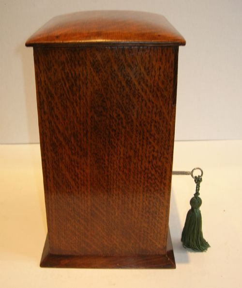 fig 1. Antique English Letters Box In Oak With Brass c.1880