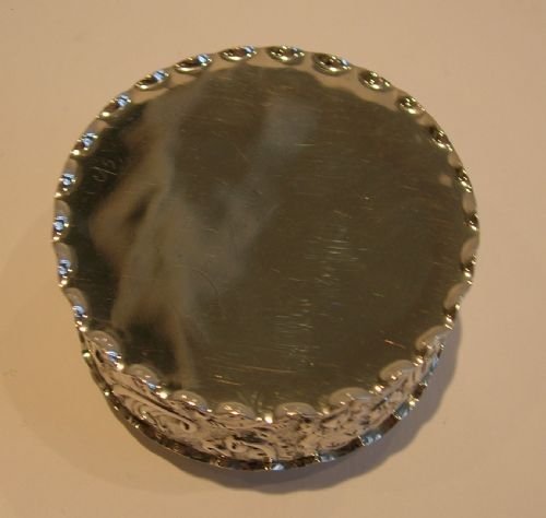 fig 1. Antique English Sterling Silver Box - Birmingham 1897