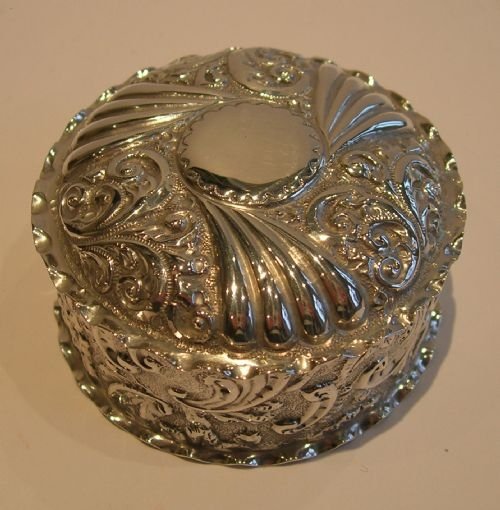 Antique English Sterling Silver Box - Birmingham 1897