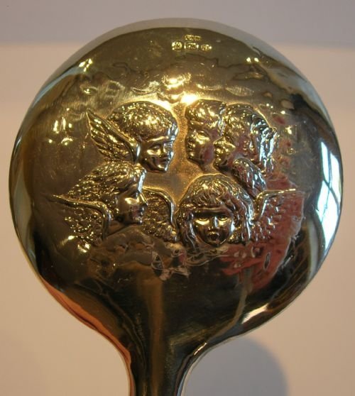 fig 1. Miniature Sterling Silver Hand Mirror - Chatelaine - Reynolds Angels