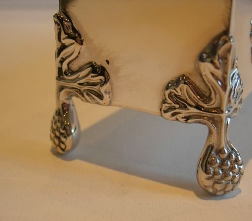 fig 1. Rare Antique English Arts & Crafts Sterling Silver Box - 1911