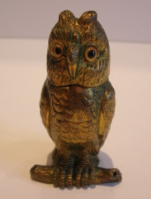 fig 1. Antique English Figural Vesta / Go-To-Bed With Original Glass Eyes c.1880
