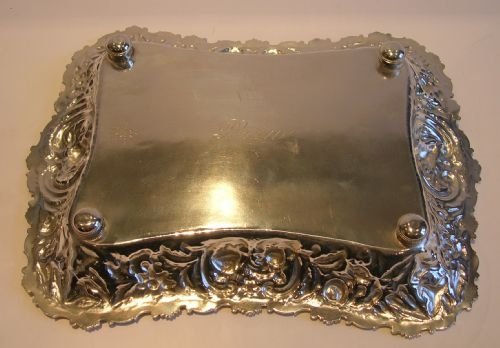 fig 1. Antique Silver Plated Fruit Dish by Tiffany c.1890