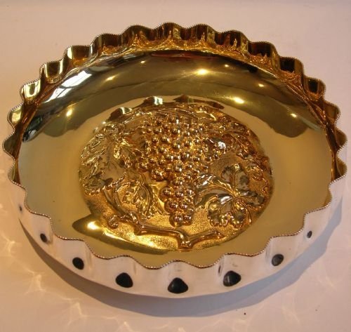Antique English Silver Plate Grape Dish by Walker & Hall - Registration No. For 1896