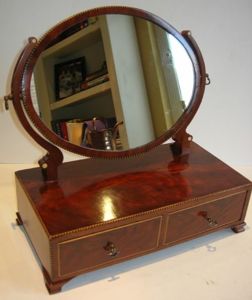 Early Nineteenth Century English Mahogany Vanity / Dressing Mirror C.1830 
