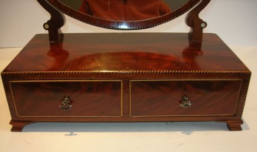 fig 1. Early Nineteenth Century English Mahogany Vanity / Dressing Mirror c.1830