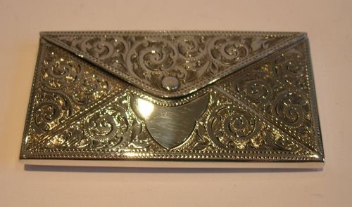 Antique English Sterling Silver Visiting Card Case - Edwardian.