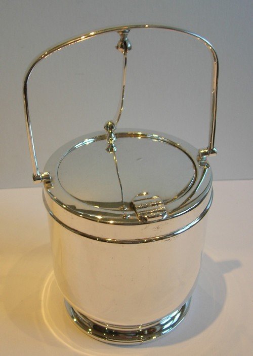 fig 2. Antique English Automated Biscuit Box / Ice Bucket c.1910