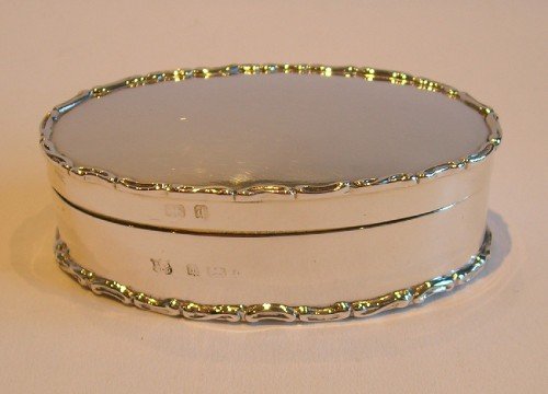 Antique English Sterling Silver Box - 1903