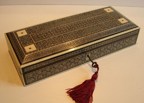 Large Antique Anglo Indian Sadeli Mosaic Box C.1840