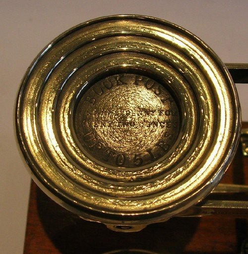 fig 2. Fabulous Large Mahogany & Brass Postal Scale by S. Mordan & Co., London c.1885