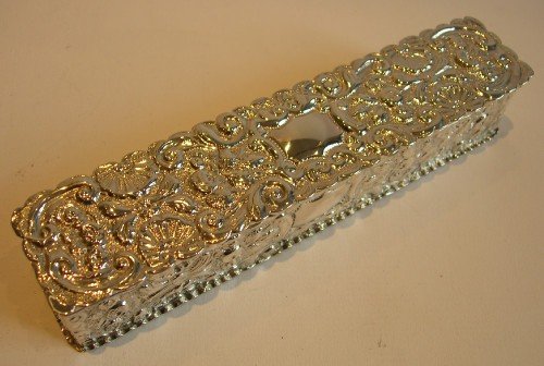 Beautiful English Sterling Silver Box - Victorian - 1895