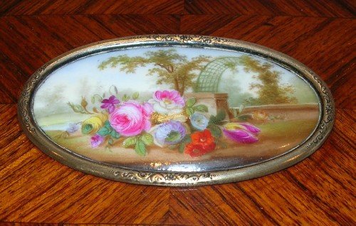 fig 1. Stunning French Tulipwood Jewelry Box By Tahan, Paris c.1850