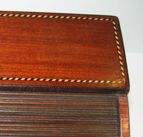 fig 2. Early Victorian Inlaid Mahogany Writing / Stationery Box / Desk Set c.1840
