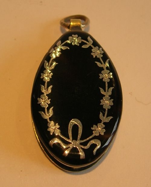 Pretty Tortoise Shell Clad Magnifying Glass / Loop - Silver Pique