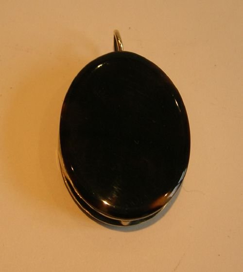 fig 1. Grand Tortoise Shell Clad Magnifying Glass / Loop - Silver Pique