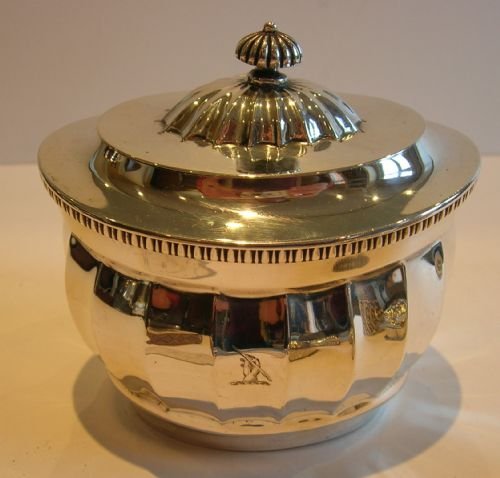 Top Notch Large Edwardian Sterling Silver Tea Caddy by C.s. Harris & Sons Ltd.