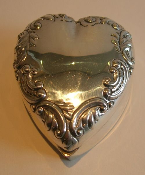Elegant Antique English Sterling Silver Box - 1896