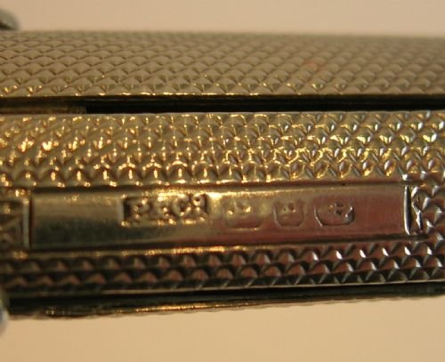 fig 1. Unusual Antique English Sterling Silver Etui - 1888