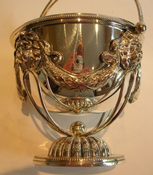 fig 1. Antique English Figural Sugar Basket - Lions c.1880