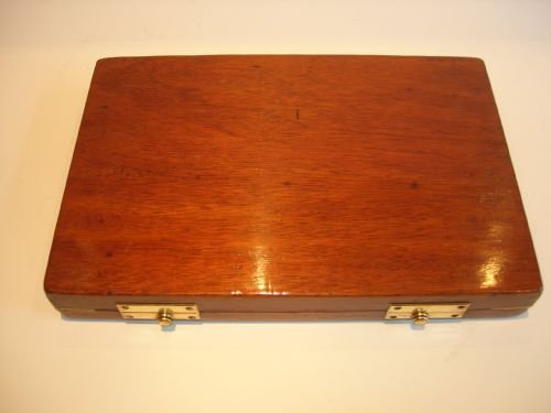 fig 2. Rare Antique English Mahogany & Brass Rings Box For 120 Rings! - Victorian c.1880