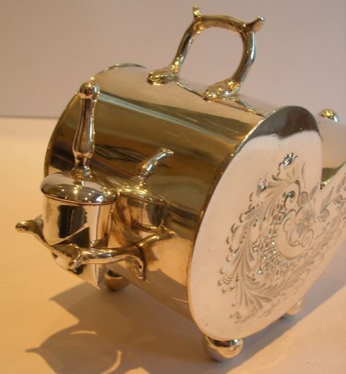fig 1. English Silver Plated Figural Sugar Box - Scuttle c.1920