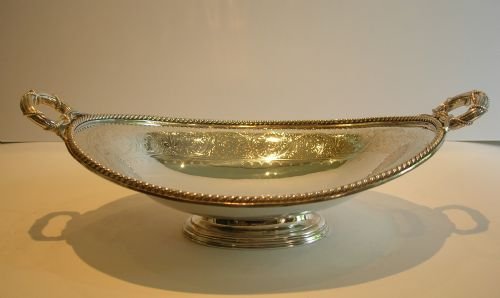 Wonderful Victorian Silver Plate Bread Basket by Elkington & Co., 1860