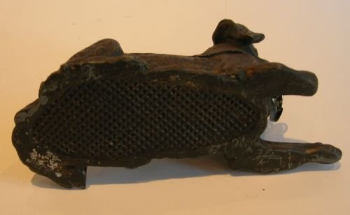 fig 1. Charming Antique English Figural Dog Money Bank / Box