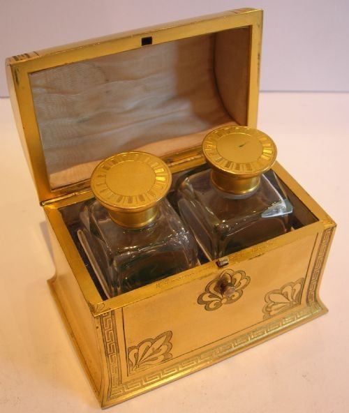 Magnificent Gilt Bronze Perfume Bottle Box by Houghton, Bond Street, London - 1865