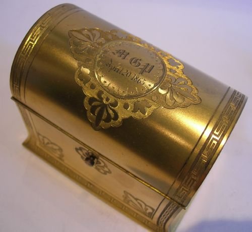 fig 2. Magnificent Gilt Bronze Perfume Bottle Box by Houghton, Bond Street, London - 1865