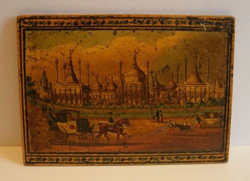 Stunning English Tunbridge Ware Panel - Regency - Royal Pavillion, Brighton, C. 1820