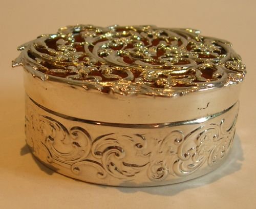 fig 1. Stunning Antique English Pot Pourri Box by William Comyns - 1906