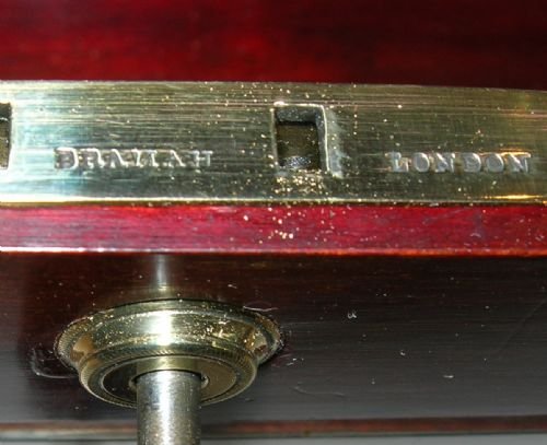fig 2. Grand Antique English Inlaid Mahogany Letters Box c.1890