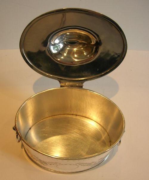 fig 1. Stunning Antique English Biscuit Box / Tea Caddy c.1880 - Silver Plate