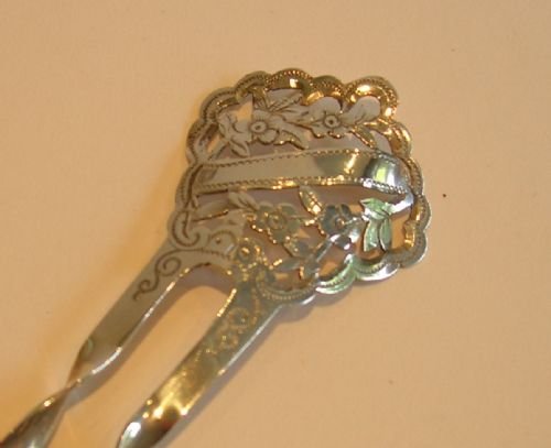 Small Elegant Antique Sterling Silver Hair Comb - Edwardian