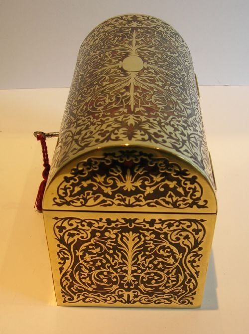 fig 1. Magnificent Antique English Boulle Stationery Box c.1860