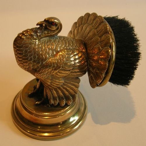 Unusual Victorian Figural Pen / Nib Wipe - Turkey C.1890