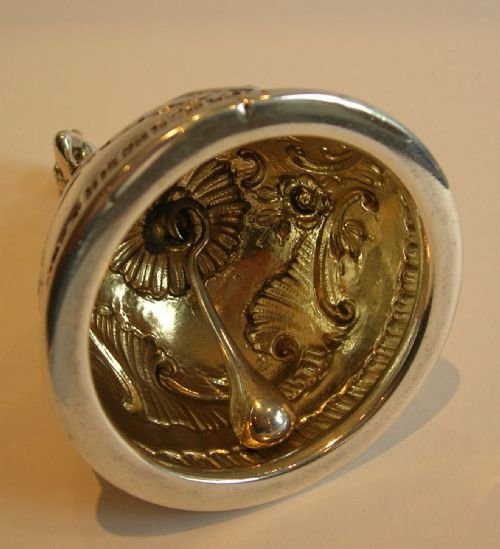 fig 1. Fabulous Antique Sterling Silver Table Bell - Cherub - 1896