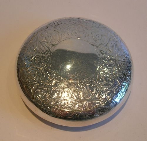 Antique English Sterling Silver Tobacco Box - Edwardian - Birmingham 1910