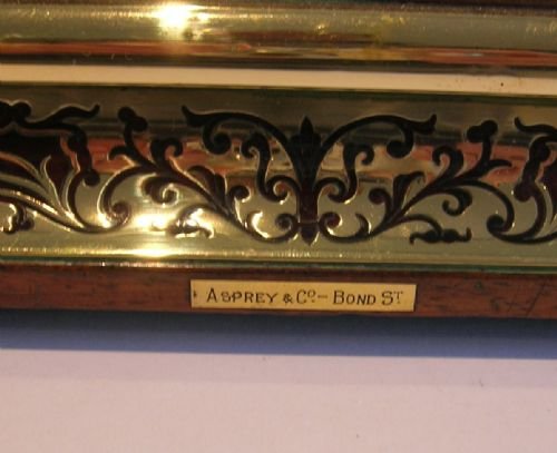 fig 1. Exceptional Antique Boulle Inkstand / Desk Set by Asprey, Bond Street c.1870
