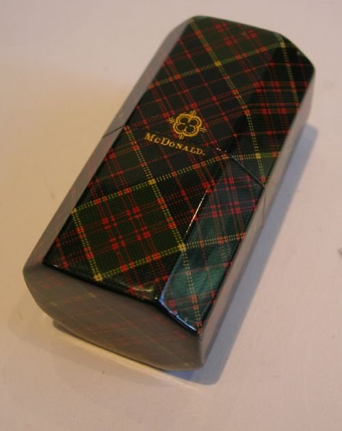 fig 1. Exceptional Lady's Companion Sewing Case - Tartanware Needle Case c.1900