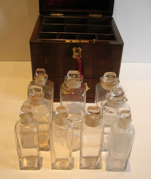fig 1. Wonderful Antique Regency Mahogany Apothecary Box c.1820 / 1830