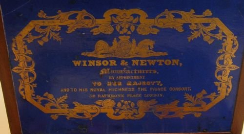 fig 2. Victorian Artist's Watercolour Paint Box by Winsor & Newton c.1890