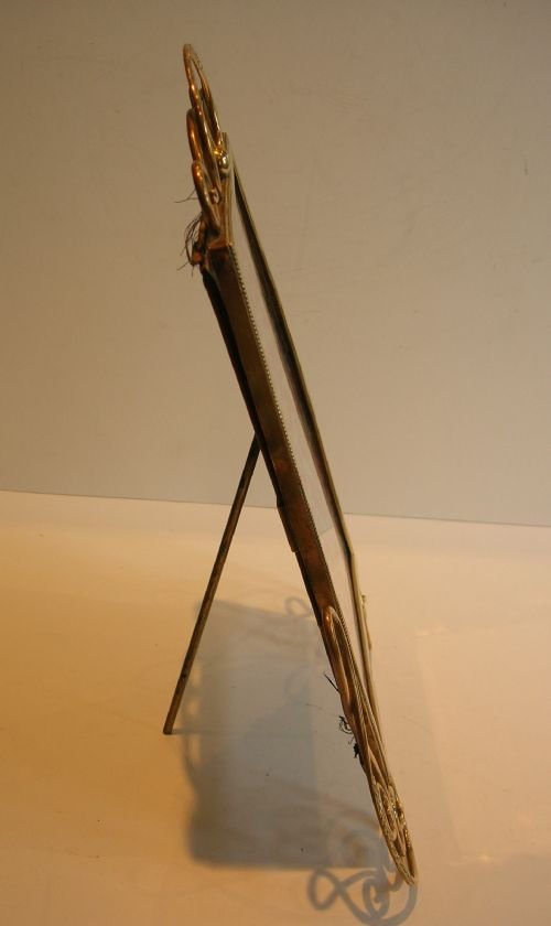 fig 1. Antique English Brass Photograph Frame - Victorian, c.1880
